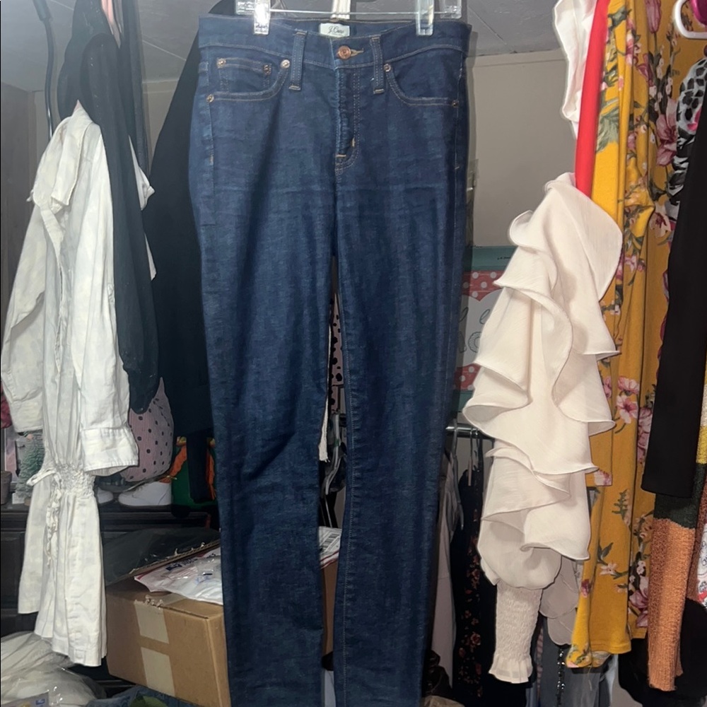 Sale🎀 J. Crew High Rise Blue Jeans with Classic Indigo Wash